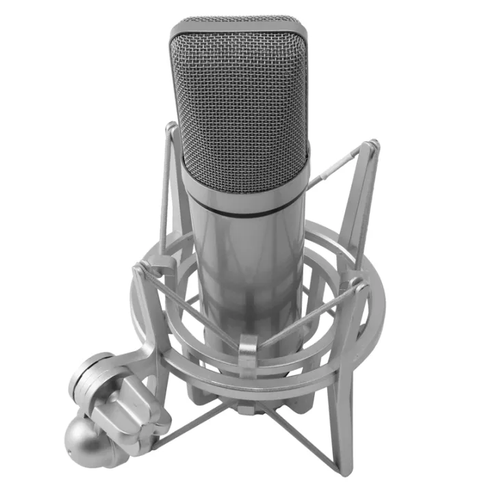 Professional%20Studio%20Record%20Condenser%20Microphone%20U87%20With%20Shock%20Mount,%20XLR%20to%203.5mm%20Audio%20cable,%20Mic%20Foam%20For%20Mobile%20Computer%20laptop%20Gaming%20Podcast%20Silver%20-%20Image%205