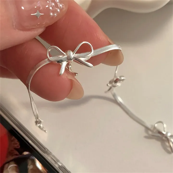 Fashion%20Sweet%20Bow%20Bracelets%20For%20Women%20Girls%20Sparkling%20Delicate%20Ribbon%20Bowknot%20WANNA%20-%20Image%203