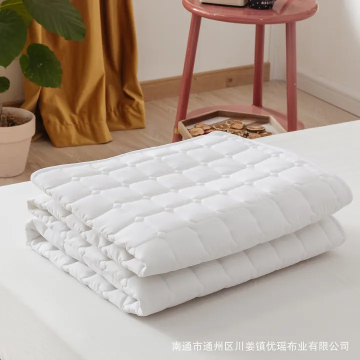 Factory%20supply%20interwoven%20cotton%20protective%20mat%20hotel%20room%20protective%20mat%20hotel%20mattress%20bed%20upholstered%20pad%20wholesale%20-%20Image%204