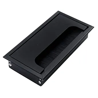 1pics%203by%206in%20Aluminum%20Alloy%20Rectangular%20Desk%20Cable%20Grommets%20Wire%20Hole%20Cover%20Cable%20Outlet%20Port%20Surface%20Table%20Cable%20Hole%20Furniture%20Hardware%20-%20Image%202