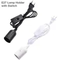 【VisioN Shop】1.8m Power Cord Cable E27 Lamp Holder with Switch wire EU PLUG Pendant LED Bulb E27 Hanglamp Suspension Bases. 