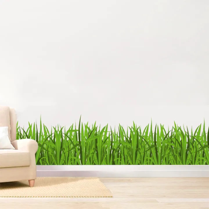 Green%20Grass%20Wall%20Sticker%20For%20Living%20Room%20Bedroom%20Drawing%20Room%20Kindergarten%20Decor%20-%20Image%203