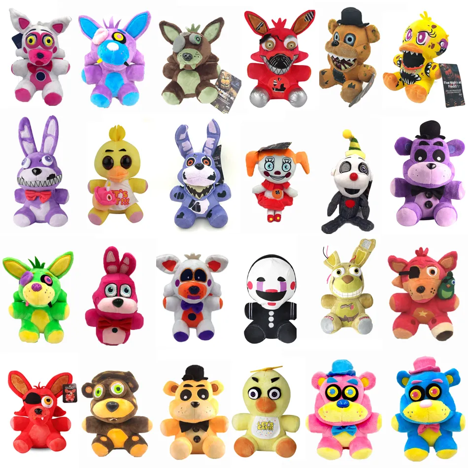 18cm FNAF Purple Plush Nightmare Bonnie Plush Toys Five Nights at