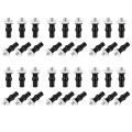ICQURBT 6X Toilet Seat Screws,Universal Expanding Rubber Screw Top Fixing Hinges Fitting WC Blind Hole Plastic Washers Nut. 