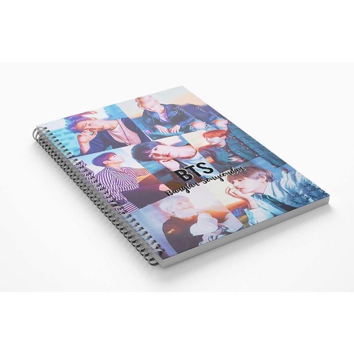 BTS Khata A4 Notebook HD Print cover.