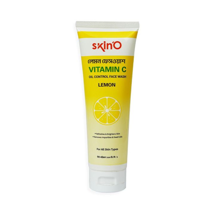 skin'O Vitamin C Oil Control Facewash (Lemon) - 110ml to all skin type