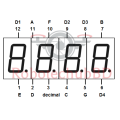 0.56 Inch 4-Digit 7-Segment LED Display (Red, Common Anode) | Digital Numeric Display Module for Arduino, ESP32, Raspberry Pi & DIY Electronics Projects. 