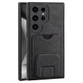 Samsung Galaxy S24 Ultra Soft Protective Card Insertion Bracket Leather Moblie Phone Case. 
