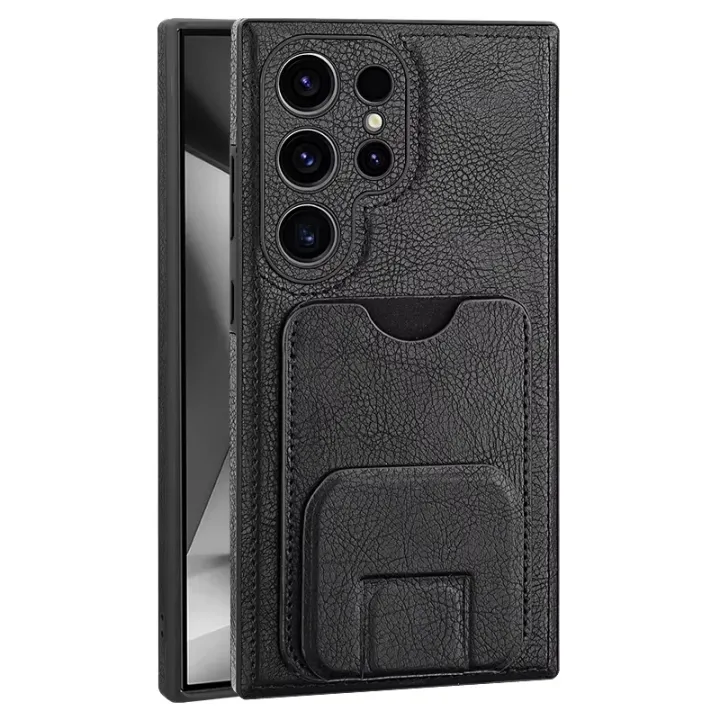 Samsung%20Galaxy%20S24%20Ultra%20Soft%20Protective%20Card%20Insertion%20Bracket%20Leather%20Moblie%20Phone%20Case%20-%20Image%203