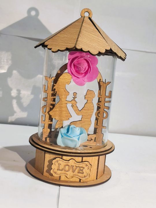 Wooden%20Cute%20Couple%20Decorative%20Showpiece%20Lightinig%20System%20-%20Image%202