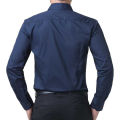 Deep Blue Cotton Casual Shirt for Men.