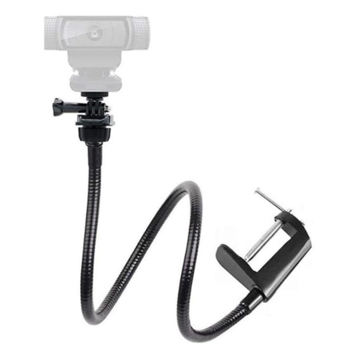 BRADOO-Camera Bracket with Enhanced Desk Jaw Clamp Flexible Gooseneck Stand for Webcam Brio 4K C925E C922X C922