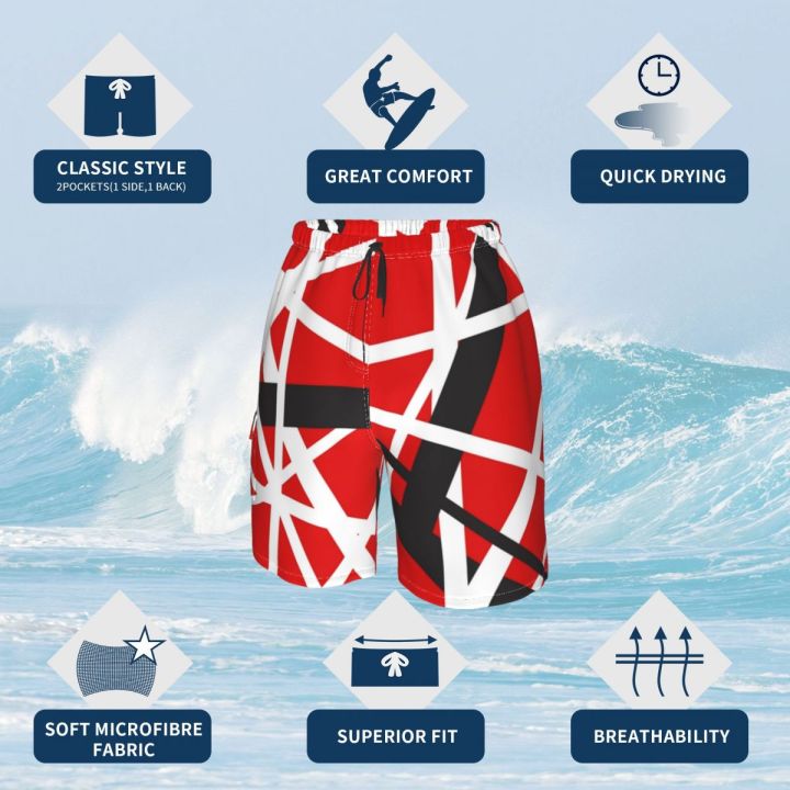 Van%20Halen%20Board%20Shorts%20EVH%205150%20STRIPES%20Board%20Short%20Pants%20Trenky%20Men's%20Comfortable%20Design%20Swimming%20Trunks%20Plus%20Size%202XL%20-%20Image%206