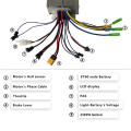 Electric Bicycle Controller 750W 36V/48V 25A Sine Wave Controller, Scooter Accessories Component. 