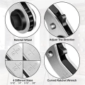Hvac Service Wrench Tool Air Conditioner Valve Ratchet Wrench Set for Air Refrigeration Tool and Equipment Repair Tool.