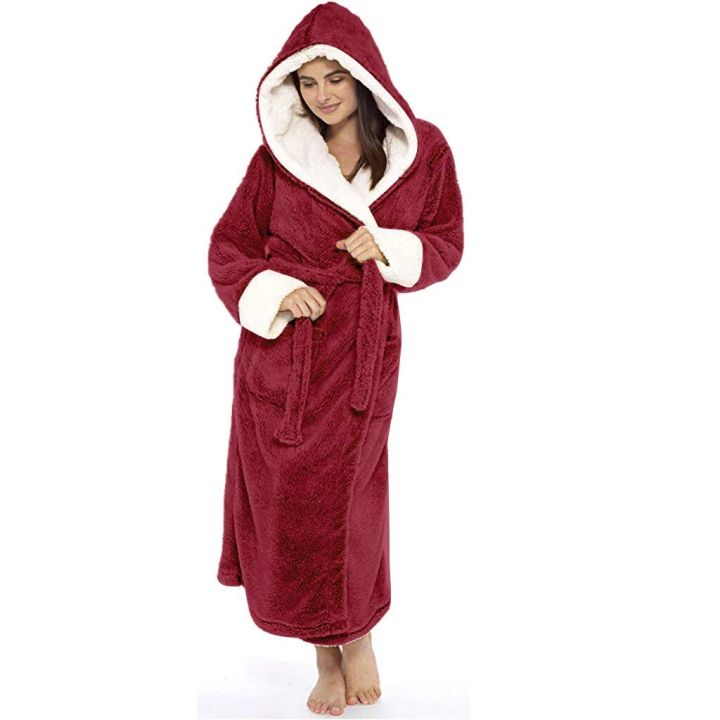 Autumn%20Winter%20Warm%20Robes%20Bathrobe%20Women%20Plush%20Lengthened%20Shawl%20Bathrobe%20Home%20Clothes%20Long%20Sleeved%20Robe%20Coat%20Peignoir%20Femme%20-%20Image%205