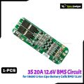 3S 20A 11.1V 12V 12.6V Lithium Battery Charger Protection Board Module for 18650 Li-ion Lipo Battery Cells BMS 3.7V. 