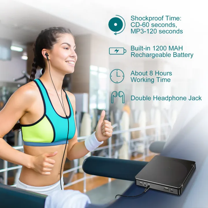 TWEXQNY%202X%20Portable%20CD%20Player%20Double%20Headphone%20Version%20Contact%20Button%20Reproductor%20CD%20Walkman%20Rechargeable%20Shockproof%20LCD%20Display%20-%20Image%207