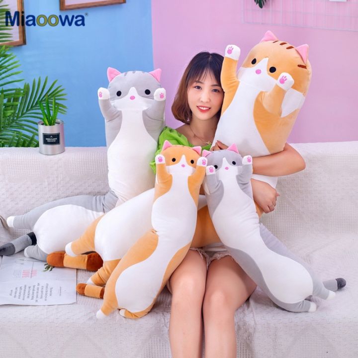 130cm%20Cute%20Soft%20Long%20Cat%20Pillow%20Plush%20Toys%20Stuffed%20Pause%20Office%20Nap%20Pillow%20Bed%20Sleep%20Pillow%20Home%20Decor%20Gift%20Doll%20for%20Kids%20Girl%20-%20Image%204