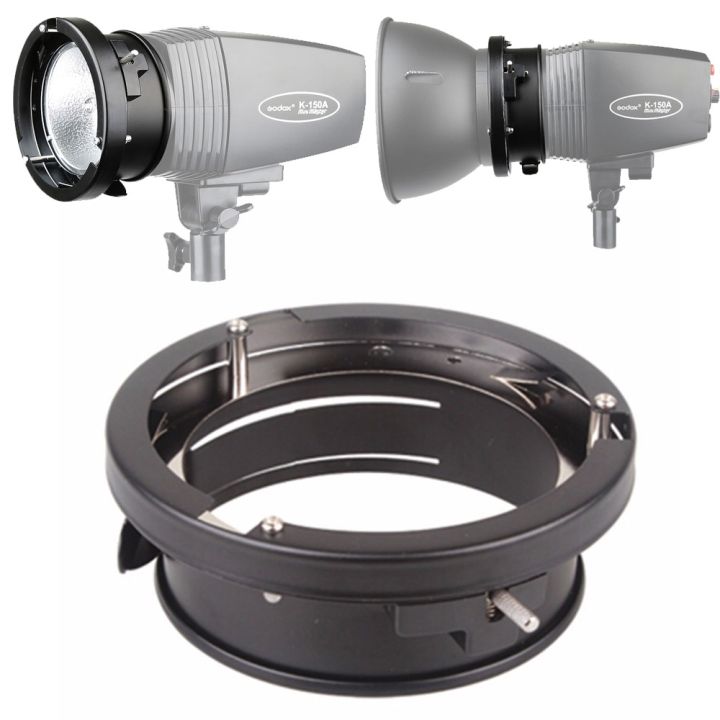 100% Original Godox Universal mini 98mm flash Mounts To Bowens Mount Ring Adapters Studio Strobe Godox 160W 250W 300W