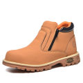 【selevn roind】 work shoes for men waterproof safety shoes man anti spark leather boots man anti puncture anti slip welder shoe black work shoes.