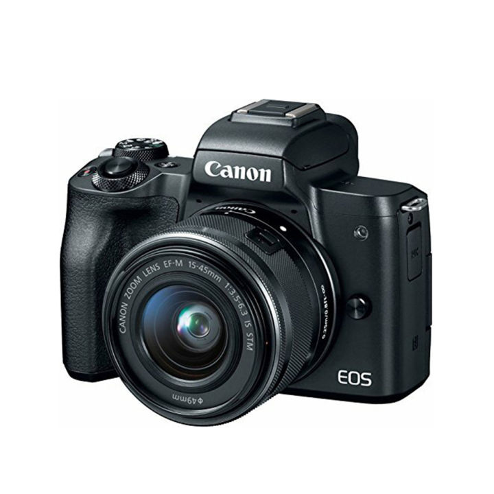 Canon EOS M50 Mirrorless Vlogging Camera Kit with EF-M 15-45mm Lens and Dual Pixel CMOS AF for fast accurate autofocus