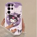 Sanrio Kuromi Hello Kitty Wave Soft Phone Case For Samsung Galaxy S24 Ultra S23 S22 Plus S21 S20 FE A15 A25 A55 A35 A14 A24 A34.