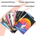 50Pcs Vintage Music Album Wall Collages Aesthetic Kit Postcards Dorm Room Decor Hiphop Art Pictures Posters Musical Post Cards.
