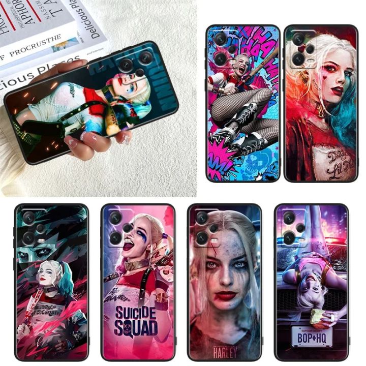 Suicide Squad Harley Quinn Phone Case For Xiaomi Redmi Note 11E 11T 11S 10T 10S 9S 9T 8T 7 Pro Plus Lite Max Black Cover