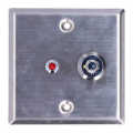 Key Operated Switch 12VDC Exit Lock On/Off Emergency Door Release 86x86mm with Red LED Indicator Tamper Signals. 