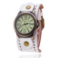 Popular Leather Men's Watches Vintage Roman Watches Ladies Quartz Watches.