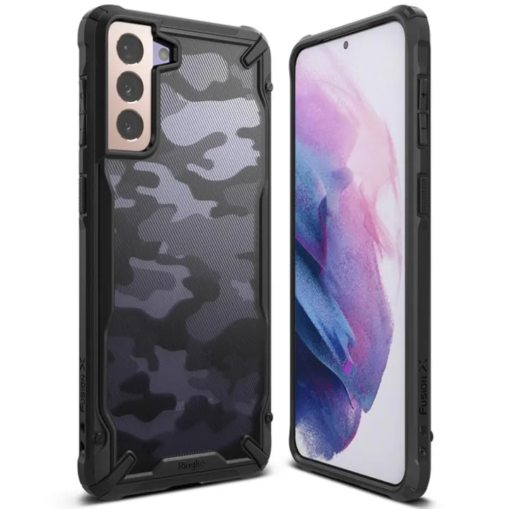 Ringke Fusion-X Camo Black Protective Case for Samsung Galaxy S21 Plus