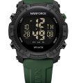 NAVIFORCE 7104 Men's Multi-Function Digital Wristwatch With Date Day Waterproof Silicone Strap Top Brand Luxury Classic Fashion Sports Watch - Green. 