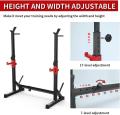 AKYEN 3 in 1 Adjustable Squat Rack Stand, Barbell Rack, Dip Bar Station Adjustable Bench Press Rack 850LBS Max Load Multi-Function Weight Lifting Home Gym.