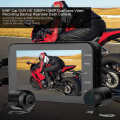 rearview mirror camera 4 Inch Motorcycle DVR 1080P Waterproof WiFi Front & Rear Camera Driving Video Recorder Dash Cam. 