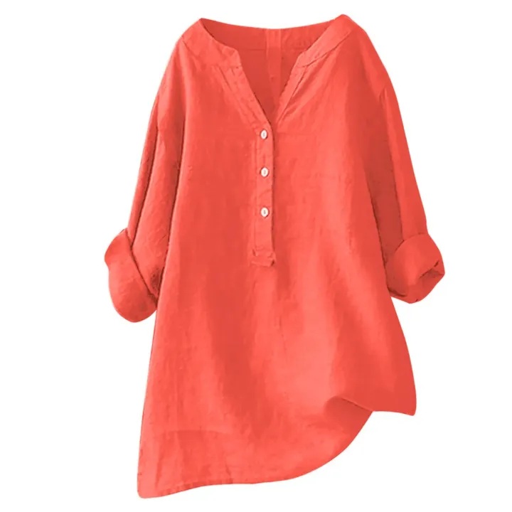 Ladies%20%20clothing%20shirt%20cotton%20and%20linen%20top%20pocket%20-%20Image%202