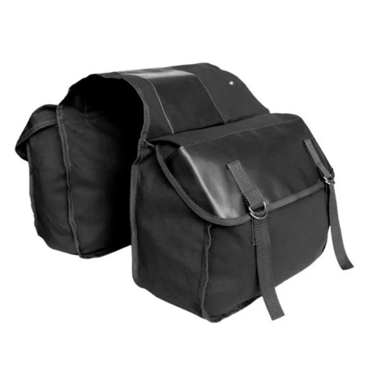 Motorcycle%20Touring%20Saddle%20Bag%20Black%20Canvas%20Waterproof%20Panniers%20Motorbike%20Luggage%20-%20Image%207
