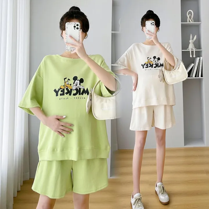 Maternity%20Clothes%20Summer%20Suit2023New%20Internet%20Popular%20Summer%20ThinTT-shirt%20Casual%20Outdoor%20Shorts%20Western%20Style%20Two-Piece%20Suit%20-%20Image%208