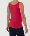 Women's Cotton Stretch Round Neck Solid Color Tank Top From Levin. 