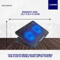TCLP 99/N-99 Height Adjustable Foldable USB Plastic Double Fans Laptop Cooler Cooling Pad Stand Lindaa. 