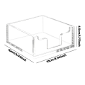 Acrylic Tissue Box Convenient Desktop Tissue Box Hotel Restaurant Washstand Access Storage Finishing Supplies. 