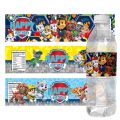 24pcs Paw Patrol Theme Water Bottle Stickers Labels Baptism Baby Shower Birthday Decor Supplies Dogs Party Water Bottle Wrappers. 