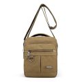 New Casual Men's Canvas Shoulder Bag Men Messenger Bags Simple Lightweight Small Travel Bag Crossbody Bag.