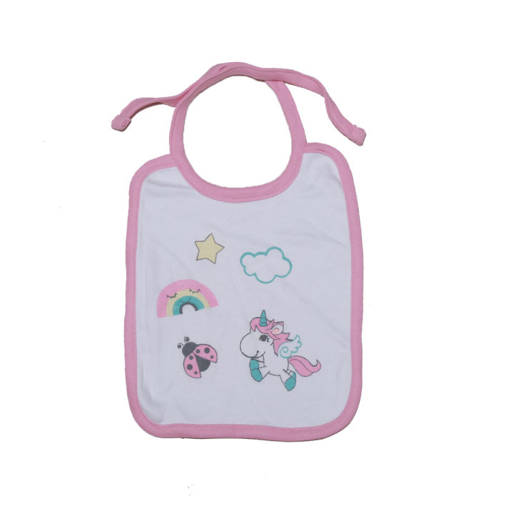 Multicolor Printed Cotton Washable Bibs For Baby