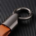Luxury Fashion PU Leather Keychain Business Gift Leather Key Chain Men Women Car Key Strap Waist Wallet KeyChains Keyrings.