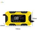 Smart Car Battery Charger Trickle Charger Protection Versatile Battery Maintainer for Yellow. 