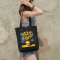 University-Ready Canvas Tote Bag with Zipper for Girls and Women – Stylish and Functional Design.