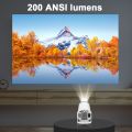 HY300PRO Android Smart Projector  4K Home Theatre WiFi Bluetooth portable Projector Price in Bangleadesh. 