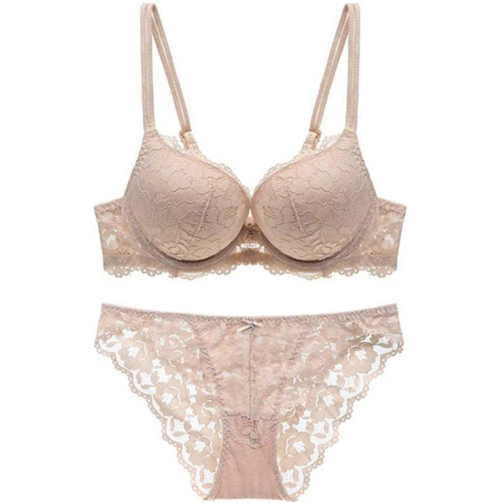Comfortable foam net Bra and Panty Lingeria Set For Women