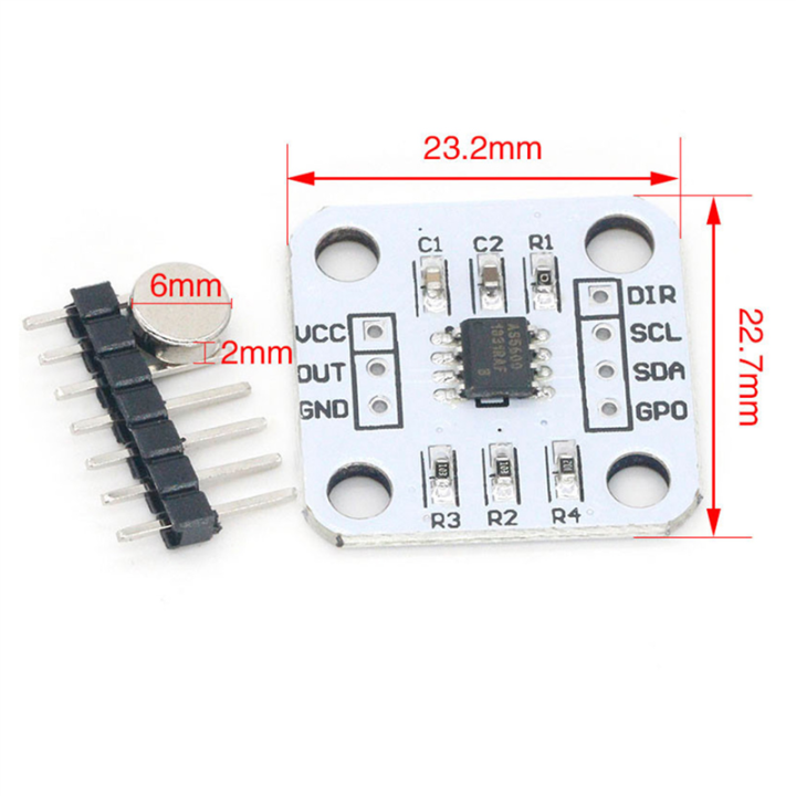 NAMUNY%205Pcs%20AS5600%20Magnetic%20Encoder%20Magnetic%20Induction%20Angle%20Measurement%20Sensor%2012Bit%20High%20Precision%20-%20Image%209